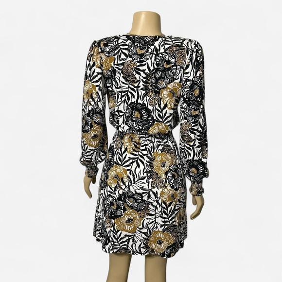Lilly Pulitzer Talley Peony Black and Gold Floral Long Sleeve Dress - Picture 4 of 6